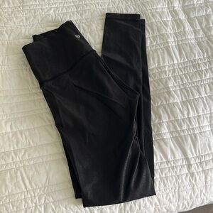 Lululemon Black Shiny Leggings